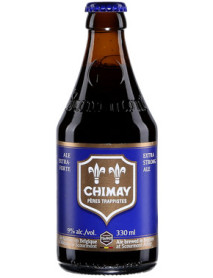 CHIMAY BLEUE - Bere bruna 9% alc. - 0.33l / bere trapista Belgia