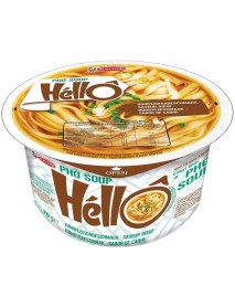HELLO - Supa Pho  - preparat instant cu taietei de orez pho, cu aroma de vita  63 g  / produs in Vietnam