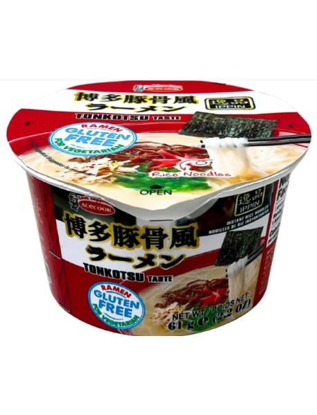 IPPIN - Ramen Tonkotsu - preparat instant cu taietei de orez, 63 g  / produs in Vietnam IPPIN - Ramen Tonkotsu - preparat instant cu taietei de orez, 63 g  / produs in Vietnam
