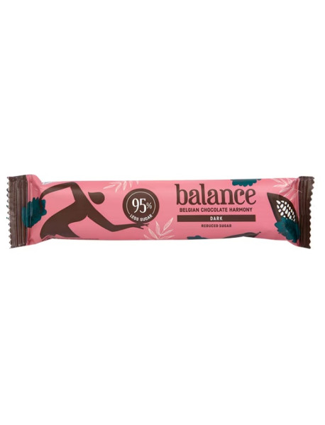 BALANCE - Baton ciocolata neagra - 35g - cu stevia / produs in Belgia