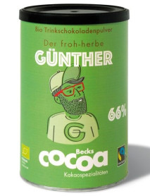 BECKS - Mix hipster GUNTHER, bautura instant cu cacao pudra BIO - 300g / produs in Germania BECKS - Mix hipster GUNTHER, bautura instant cu cacao pudra BIO - 300g / produs in Germania