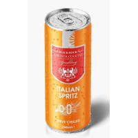 BLACK ROCK - Bautura carbogazoasa cu aroma Italian Spritz 0% alc. doza - 250ml / produs in Kosovo