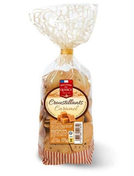 BISCUITERIE DU QUERCY - Biscuiti crocanti cu caramel - 175g / produs in Franta