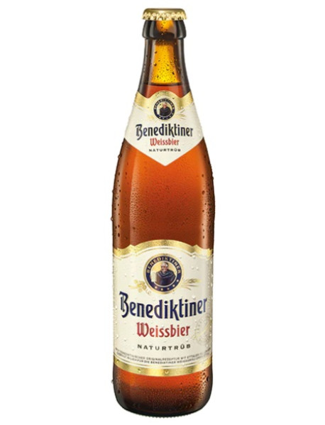 BENEDIKTINER WEISSBIER - Bere nefiltrata 5.4% alc. sticla - 0.5l / bere de abatie Germania