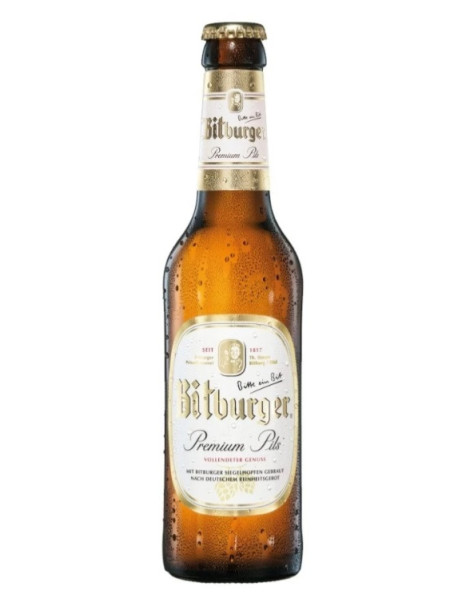 BITBURGER PREMIUM PILS - Bere blonda 4.8% alc. sticla -  0.5l / bere pilsner Germania