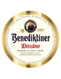 BENEDIKTINER WEISSBIER - Bere nefiltrata 5.4% alc. sticla - 0.5l / bere de abatie Germania
