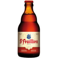 Oferta Speciala - 3+1 gratis, bere artizanala ST FEUILLIEN BRUNE - Bere bruna 8.5% alc. - 0.33l / bere de abatie Belgia