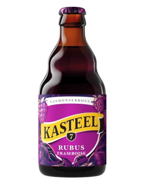KASTEEL RUBUS - Bere cu zmeura 7% alc. - stica  0.33l / bere speciala Belgia