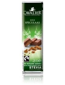 CAVALIER - Baton ciocolata lapte si speculoos - 40g - cu stevia / produs in Belgia