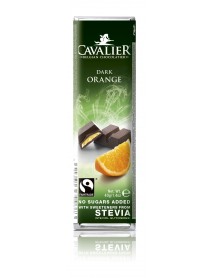 CAVALIER - Baton ciocolata neagra si portocale - 40g - cu stevia / produs in Belgia