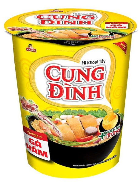 CUNG DINH - Supa instant cu taietei si aroma de pui, 65g  / produs in Vietnam