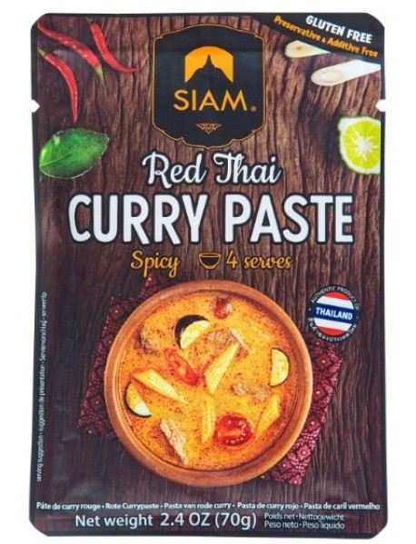DESIAM - Pasta curry rosu - 70g / produs in Thailanda