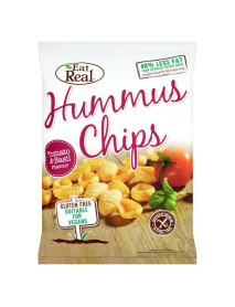 EAT REAL - Chips de humus cu rosii si busuioc - 45g / produs in Anglia