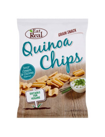 EAT REAL - Chips de Quinoa cu smantana si chives - 30g / produs in Anglia