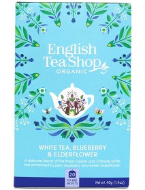 English Tea Shop - Ceai BIO - ceai alb, afine si flori de soc - 40g - plicuri / produs in Sri Lanka