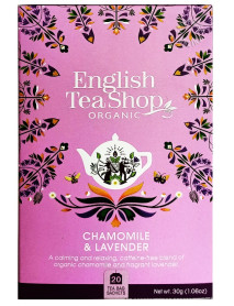 English Tea Shop - Ceai BIO - ceai de musetel cu lavanda - 30g - plicuri / produs in Sri Lanka