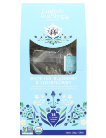 English Tea Shop - Ceai BIO - ceai alb, afine si flori de soc - 30g - piramide / produs in Sri Lanka