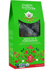 English Tea Shop - Ceai BIO - ceai verde si rodii - 30g - piramide / produs in Sri Lanka