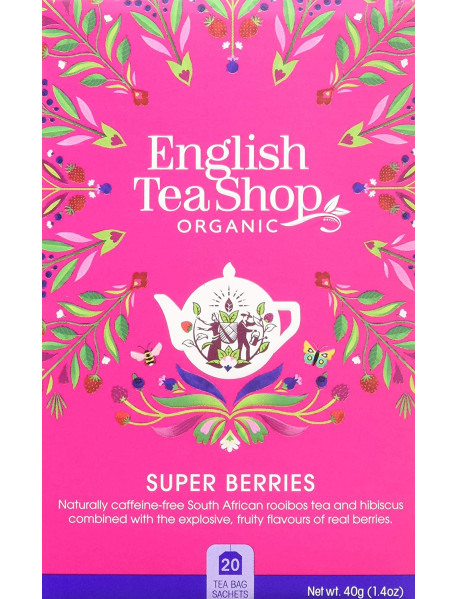 English Tea Shop - Ceai BIO - fructe de padure - 40g - plicuri / produs in Sri Lanka