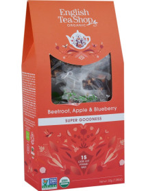 English Tea Shop - Ceai BIO - super goodness - ceai cu sfecla rosie, mar si afine- 30g - piramide / produs in Sri Lanka