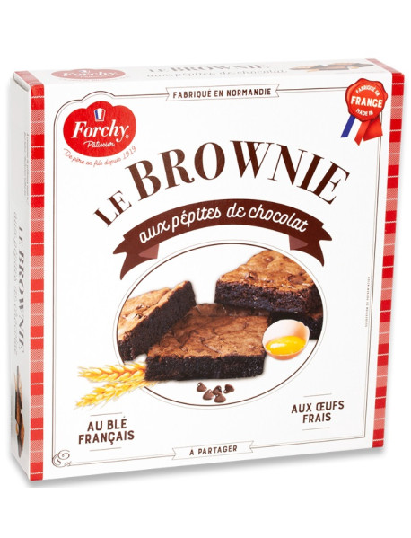 FORCHY - Brownie cu ciocolata si pepite de ciocolata - 285g / produs in Franta