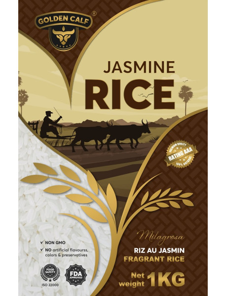 GOLDEN CALF - Orez Jasmine - 1kg, punga / produs in Vietnam