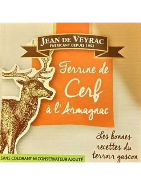 Jean de Veyrac - Terina de cerb cu Armagnac - 65g / produs in Franta