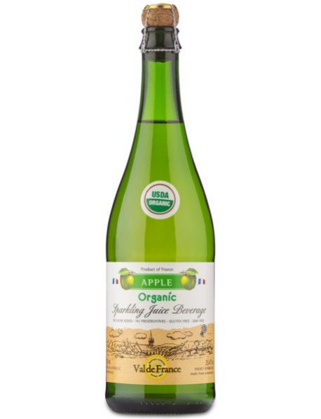 VAL DE FRANCE - Suc de MERE organic (BIO), carbonatat - 0,75l / produs in Franta