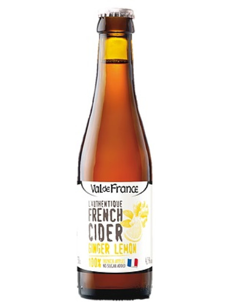 VAL DE FRANCE - L'AUTHENTIQUE FRENCH CIDER - Cidru cu lamaie-ghimbir 4.5% alc. - 0.33l / produs in Franta