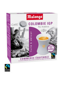 MALONGO - Cafea pastile Columbia - pentru aparatele Oh Malongo si Rombouts - 16 pastile  / produs in Franta