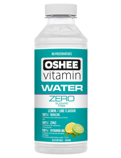 OSHEE - apa cu vitamine si minerale - Zero - cu aroma de lamaie si lime 0.555l