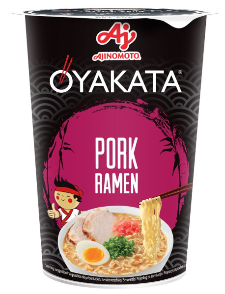 OYAKATA - Supa instant cu taietei si aroma de porc, 62 g  - produs de Ajinomoto