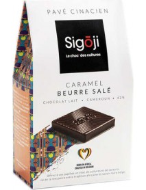 SIGOJI - Praline Paves ciocolata cu lapte, cu caramel si unt sarat - 100g / produs in Belgia