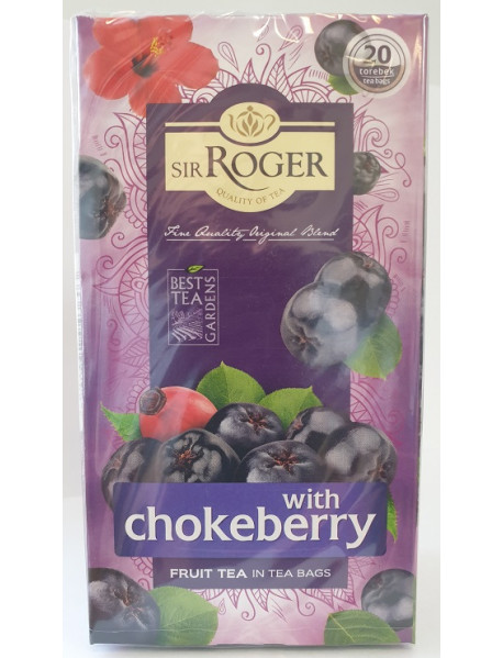 SIR ROGER - Ceai de aronia si hibiscus, cu macese si mar - 40g - plicuri / produs in Polonia SIR ROGER - Ceai de aronia si hibiscus, cu macese si mar - 40g - plicuri / produs in Polonia