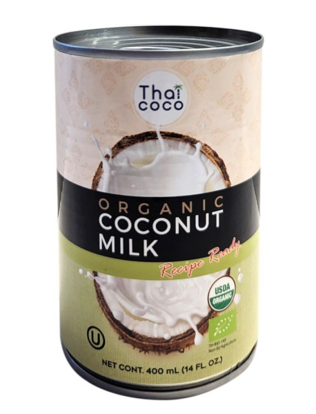 THAI COCO - Preparat culinar din cocos (lapte de cocos) BIO - 400ml / produs in Thailanda
