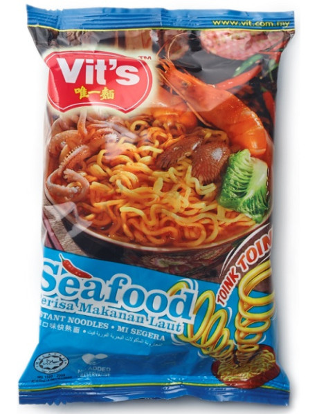 VIT's - Supa instant cu taietei si aroma de fructe de mare, 78g punga / produs in Malaezia