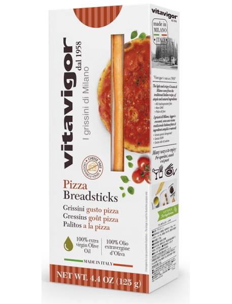 VITAVIGOR - Grisine milaneze cu gust de pizza - 125g / produs in Italia