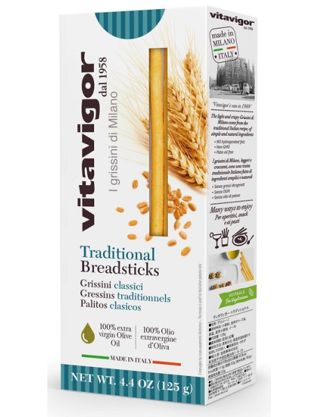 VITAVIGOR - Grisine milaneze clasic - traditional - 125g / produs in Italia VITAVIGOR - Grisine milaneze clasic - traditional - 125g / produs in Italia
