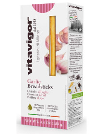 VITAVIGOR - Grisine milaneze cu gust de usturoi - 125g / produs in Italia VITAVIGOR - Grisine milaneze cu gust de usturoi - 125g / produs in Italia