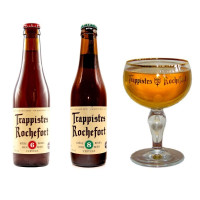 Oferta Speciala - 2 beri trapiste de la braseria ROCHEFORT:  Rochefort 6, Rochefort 8 + 1 pahar / bere trapista Belgia