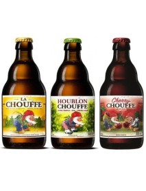 Oferta Speciala - 3 beri de la braseria DÁchouffe: La Chouffe, Houblon Chouffe, Cherry Chouffe - la pret special  / bere speciala Belgia